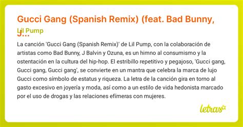 Traducción de la letra de Gucci Gang de Lil Pump al Espanol